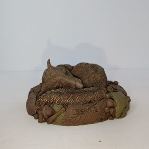 Cairn 1990 "Bernie The Baby Squirrel" Figurine By Tim Wolfe Signed 9/25/1993